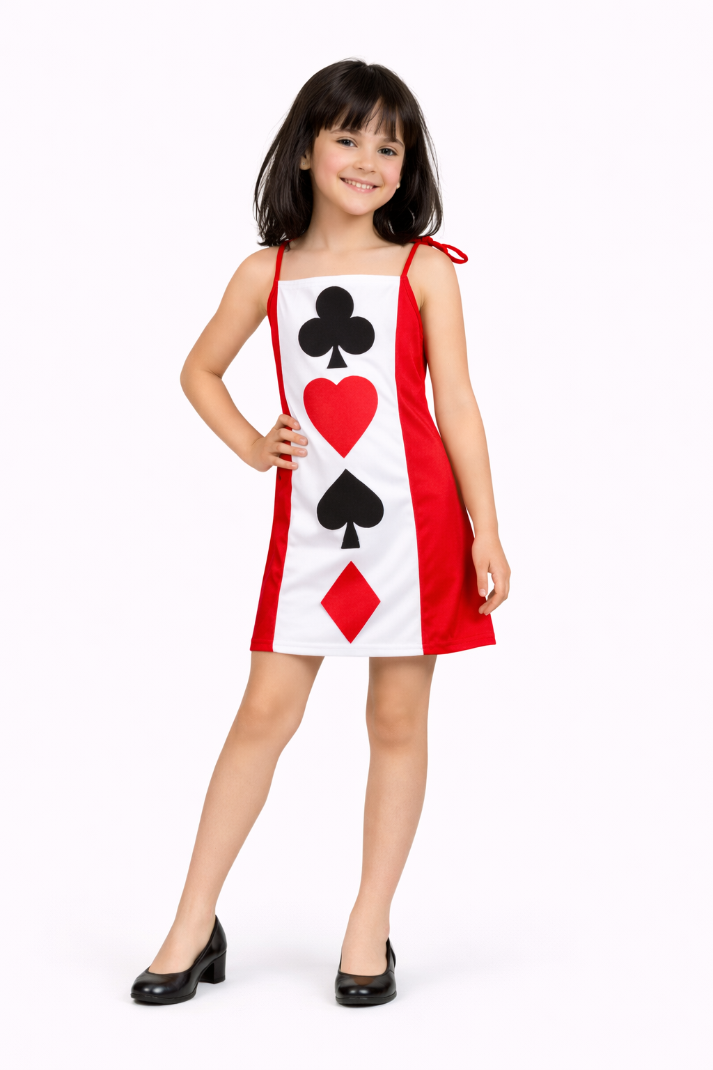 BABY DOLL CARTA DA GIOCO ROSSO BAMBINA